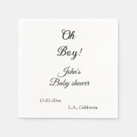 oh jongen meisje baby shower voeg naam datum jaar