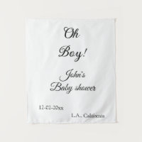 oh jongen meisje baby shower voeg naam datum jaar 