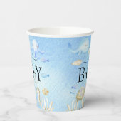 Oh jongen onder het Zee Baby Papieren Bekers (Links)