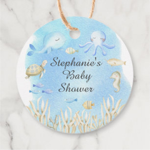 Oh jongen onder het Zee Baby shower Favor Gift Lab Bedankjes Labels
