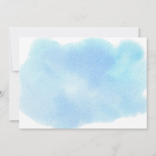 Oh jongen onder het Zee Baby shower Kaart (Achterkant)