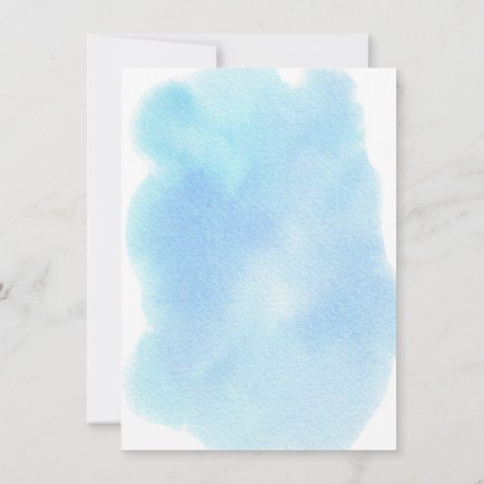 Oh jongen onder het Zee Baby shower Kaart (Achterkant)