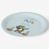 Oh jongen onder het Zee Turtle Baby shower Papieren Bordje (Gekanteld)