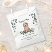 Oh jongen! Retriever Puppy Waterverf Dog Baby show Bedankzakje (Geknipt)