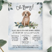 Oh jongen! Retriever Puppy Waterverf Dog Baby show Kaart