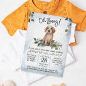 Oh jongen! Retriever Puppy Waterverf Dog Baby show Kaart