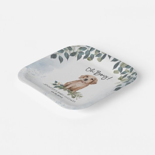 Oh jongen! Retriever Waterverf Dog Custom Papieren Bordje (Gebogen)