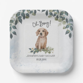 Oh jongen! Retriever Waterverf Dog Custom Papieren Bordje