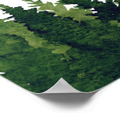 Oh jongen - Rustic Boy Woodland Baby shower Welkom Poster (Hoek)