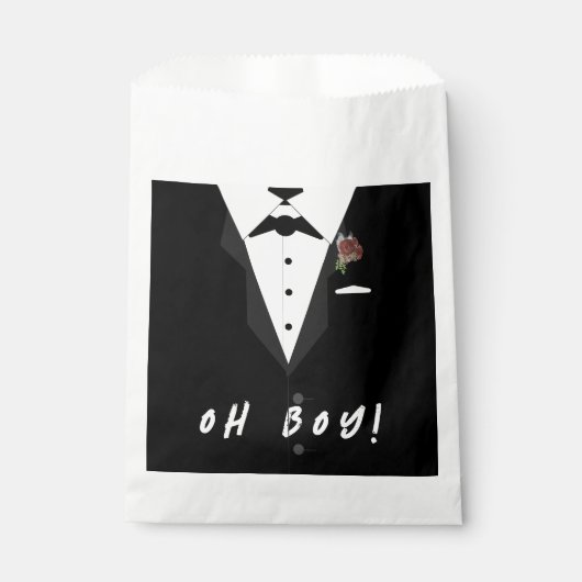 Oh jongen! Smoking Bedankzakje (Voorkant)