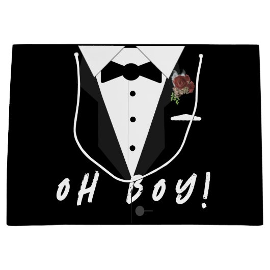 Oh jongen! Smoking Groot Cadeauzakje (Voorkant)