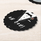 Oh jongen! Smoking Kartonnen Onderzetters (Gekanteld)