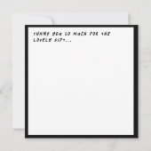 Oh jongen! Tuxedo Baby shower Bedankkaart (Achterkant)