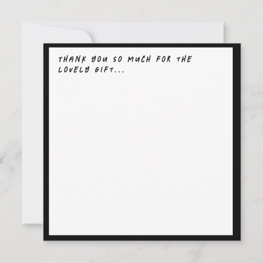 Oh jongen! Tuxedo Baby shower Bedankkaart (Achterkant)