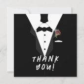 Oh jongen! Tuxedo Baby shower Bedankkaart (Voorkant)