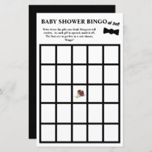 Oh jongen! Tuxedo Baby shower Bingo