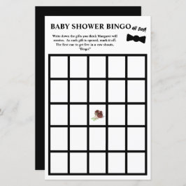 Oh jongen! Tuxedo Baby shower Bingo