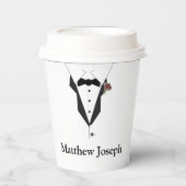Oh jongen! Tuxedo Baby shower Papieren Bekers (Voorkant)