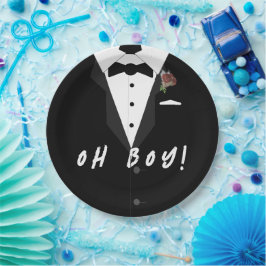Oh jongen! Tuxedo Favor Box Papieren Bordje