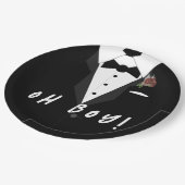 Oh jongen! Tuxedo Favor Box Papieren Bordje (Gekanteld)