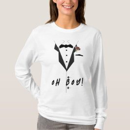 Oh jongen! Tuxedo T-shirt met thema