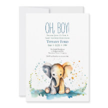 Oh jongen! Verticaal Baby Olifant Safari Baby show