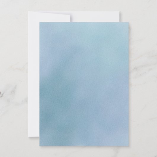 Oh jongen | Waterverf Eucalyptus Balonaal Baby sho Kaart (Achterkant)