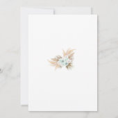 Oh jongens teddybeer babyshower uitnodiging (Achterkant)