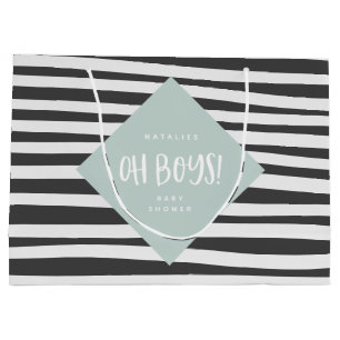 Oh jongens! Tweeling baby jongen bedankt cadeaufee Groot Cadeauzakje