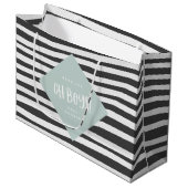 Oh jongens! Tweeling baby jongen bedankt cadeaufee Groot Cadeauzakje (Voorkant Gekanteld)