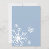 Oh jongensuitnodiging, Winterpinguïn baby shower Kaart (Achterkant)