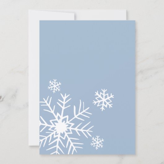 Oh jongensuitnodiging, Winterpinguïn baby shower Kaart (Achterkant)