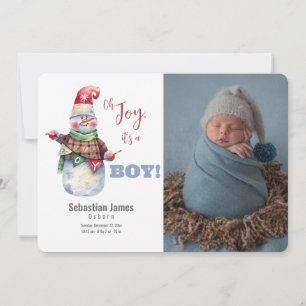 Oh Joy Foto Baby Jongen Geboorte Aankondiging