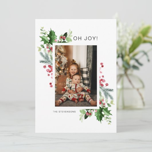 Oh Joy FotokerstWenskaart (Staand voorkant)