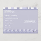 Oh Joy... Het is een jongen! Briefkaart (Achterkant)