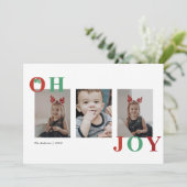 Oh Joy Kerstfeestdag Kaart (Staand voorkant)
