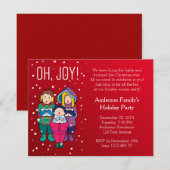 Oh! Joy! Uitnodiging winterpartij (Voorkant / Achterkant)