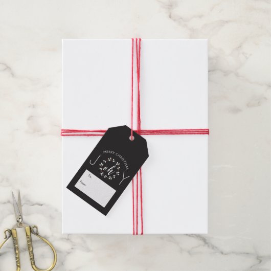 Oh Joy Wreath Kerstmis Cadeaulabel (Met Touw)