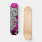 Oh Kat Bling Glitter Schaats Party Luxurous Sk Persoonlijk Skateboard (Voorkant)