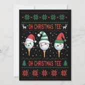 Oh Kerst T-shirt Lelijke Golf Kerst Sweatshirt Feestdagenkaart (Voorkant)