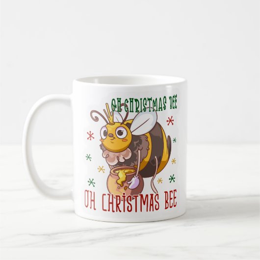 Oh kerstbij koffiemok (Links)