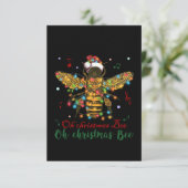 Oh Kerstbije | Kerstbijen Bedankkaart (Staand voorkant)