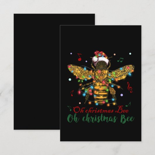 Oh Kerstbije | Kerstbijen Bedankkaart (Voorkant / Achterkant)