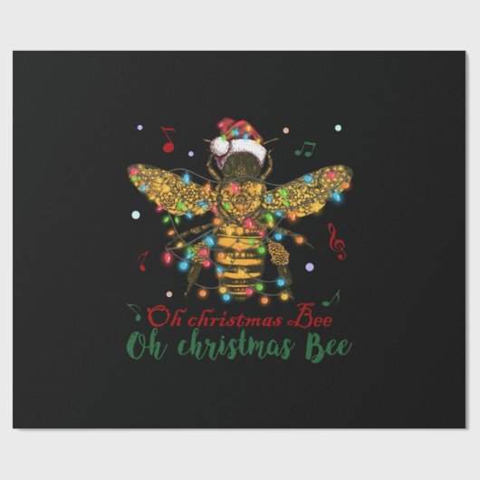 Oh Kerstbije | Kerstbijen Cadeaupapier (Vlak)