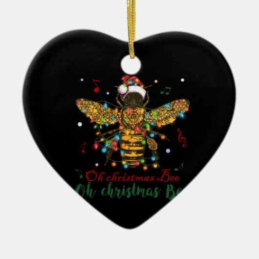 Oh Kerstbije | Kerstbijen Keramisch Ornament (Voorkant)