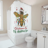 Oh kerstbije Oh kerstbijen licht Douchegordijn (In situ)