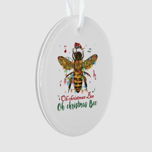 Oh kerstbije Oh kerstbijen licht Ornament (voorkant)