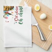 Oh kerstbije Oh kerstbijen licht Theedoek (Quarter Fold)