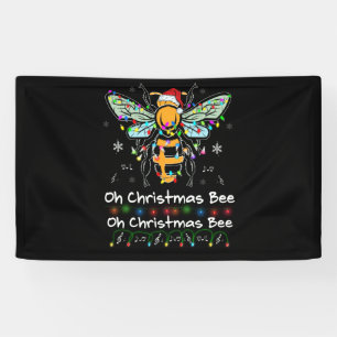 Oh Kerstbijen kerstman — kerstman — lichte ker Spandoek