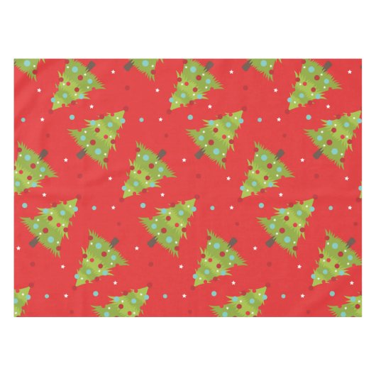 Oh Kerstbomen Holiday Tablecloth Tafelkleed (Voorkant (Horizontaal))